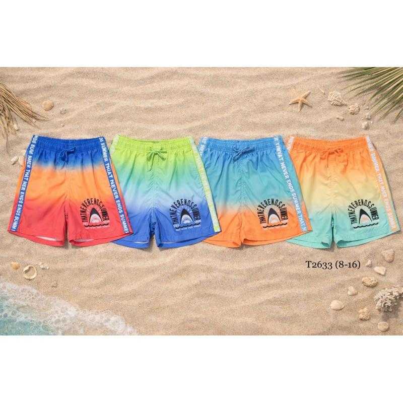 Pack of 5 – Boys multicolor graffiti print swim shorts – Kids fashion