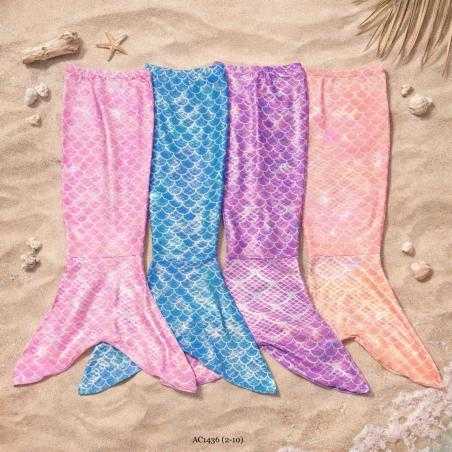 queue sirene fille ecailles brillant mode enfant grossiste