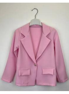 blazer fille elegant bouton poches mode enfant grossiste