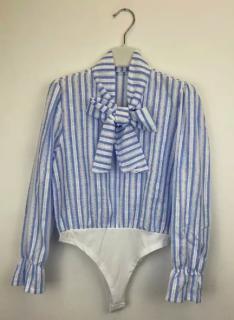 meisjes blouse body strepen strik kinderkleding groothandel