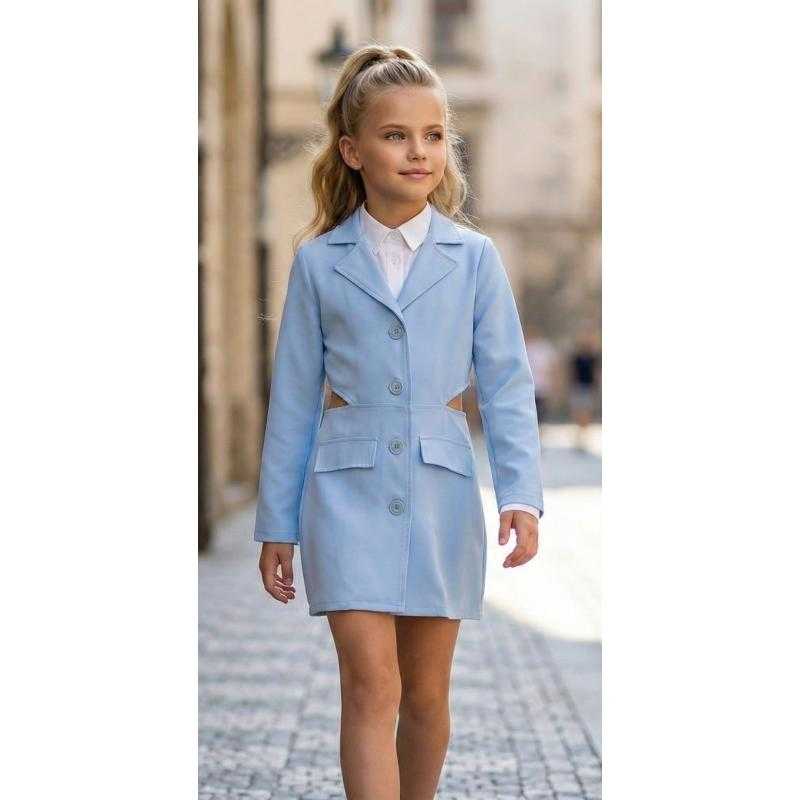 Pack of 6 – Girls blazer style dress with cut-out details – Kids fashion
