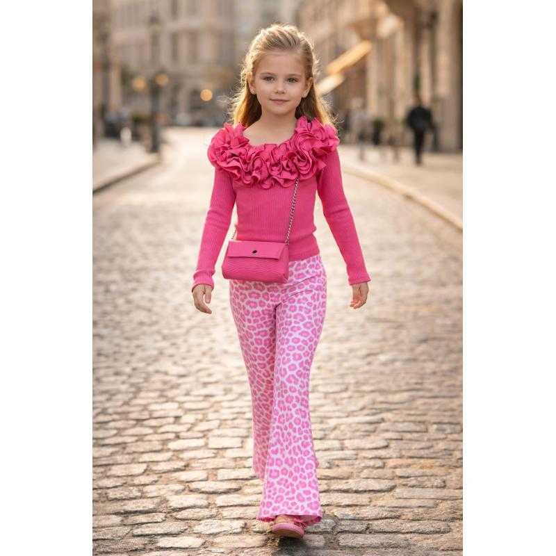 Pack of 6 – Girls printed flare leggings – Kids fashion
