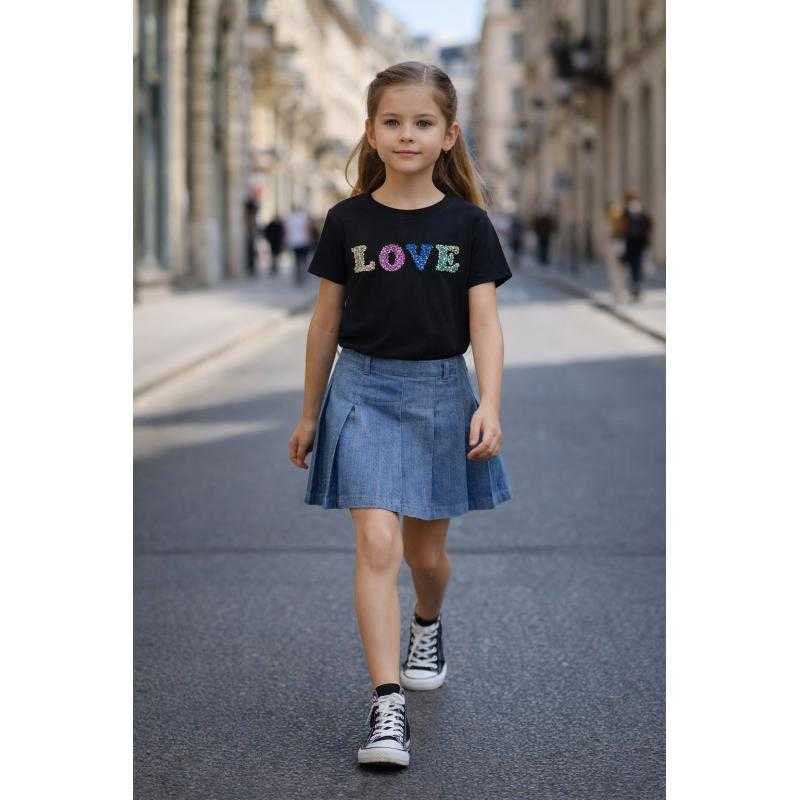 Pack of 6 – Girls cotton printed short sleeve t-shirt