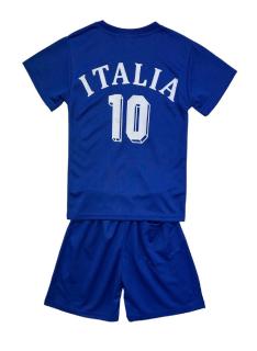 Ensemble sport enfant Italia bleu avec t-shirt manches courtes et short assorti