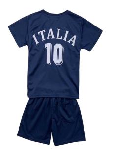 Ensemble sport enfant Italia bleu avec t-shirt manches courtes et short assorti