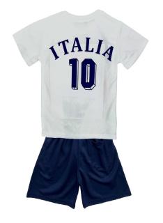 Kids Italia blue sports set with short-sleeve top and matching shorts