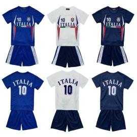 Ensemble sport enfant Italia bleu avec t-shirt manches courtes et short assorti