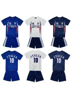 Ensemble sport enfant Italia bleu avec t-shirt manches courtes et short assorti