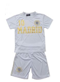 Ensemble football garçon blanc avec t-shirt Madrid et short assorti