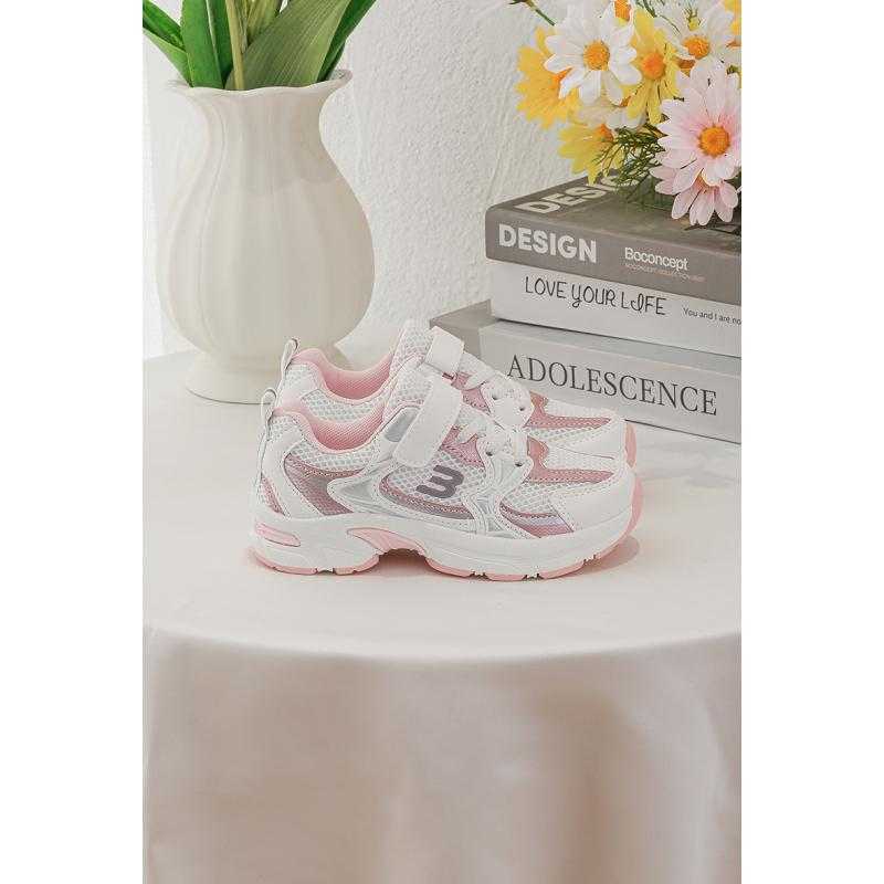 Set van 12 – Retro hardloopsneakers van ademend mesh voor kinderen (21-24)