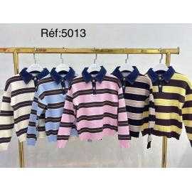 Lot de 6 – Pull rayé avec...