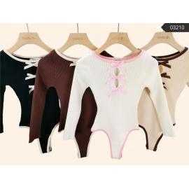 Lot de 6 – Bodysuit côtelé...
