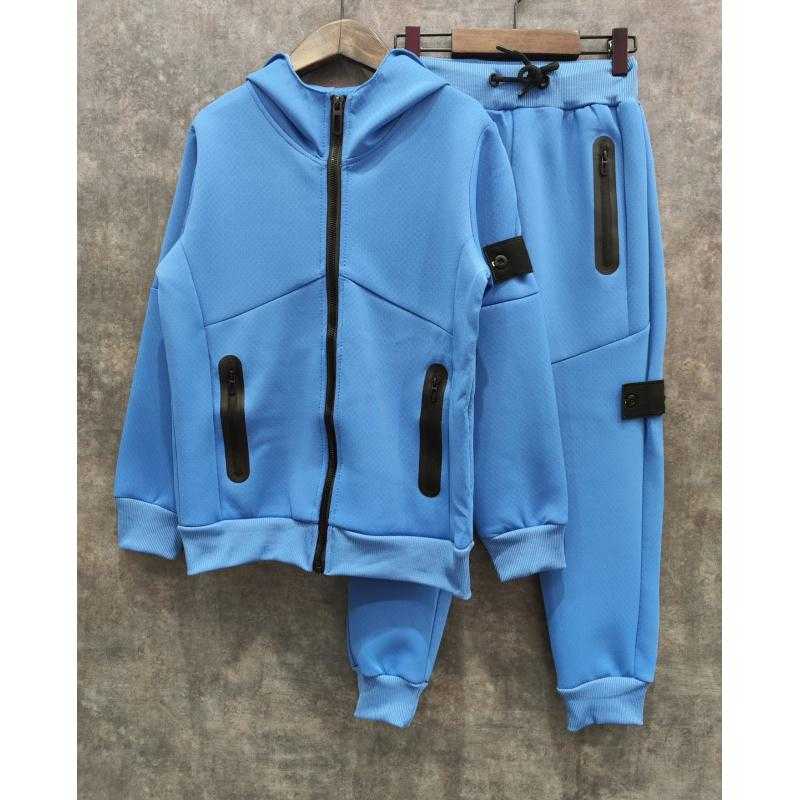 Pack of 6 – Kid's Tech Fleece Tracksuit Set with Zip Jacket and Pocket Details