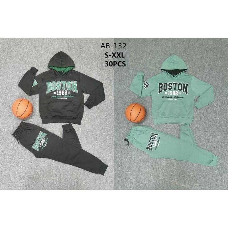 Lot de 10 – Ensemble de survêtement à capuche "Boston 1982" pour kid's