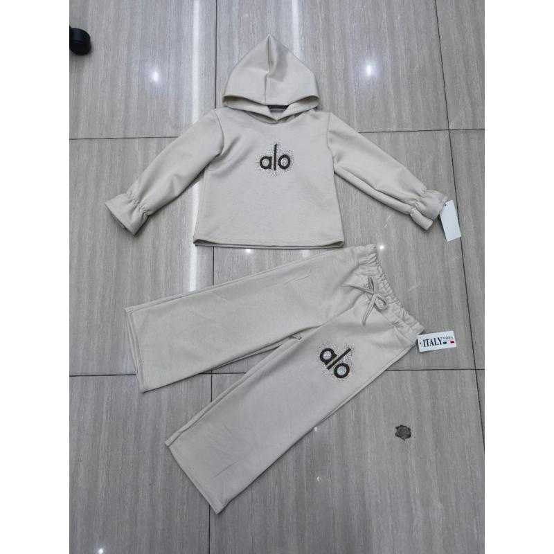 Lot de 6 – Ensemble à capuche et pantalon large motif "alo"