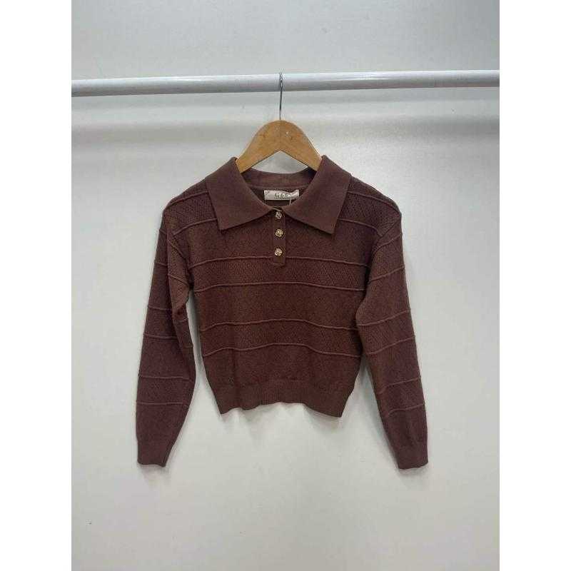 Lot de 6 – Pull col polo en maille
