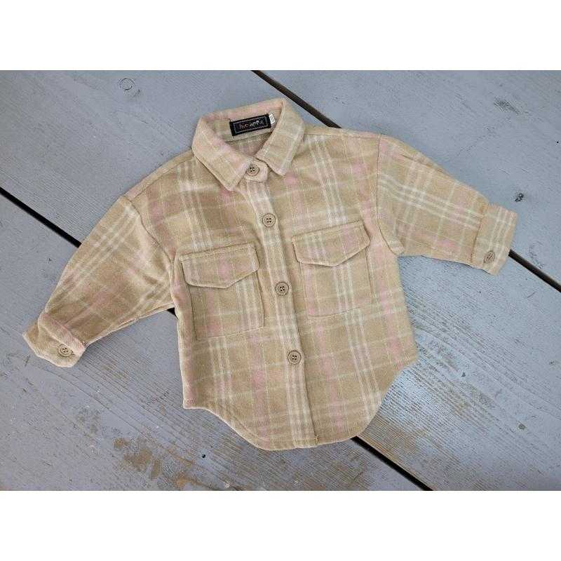 Pack of 7 – Plaid Check Long-Sleeve Shacket Shirt