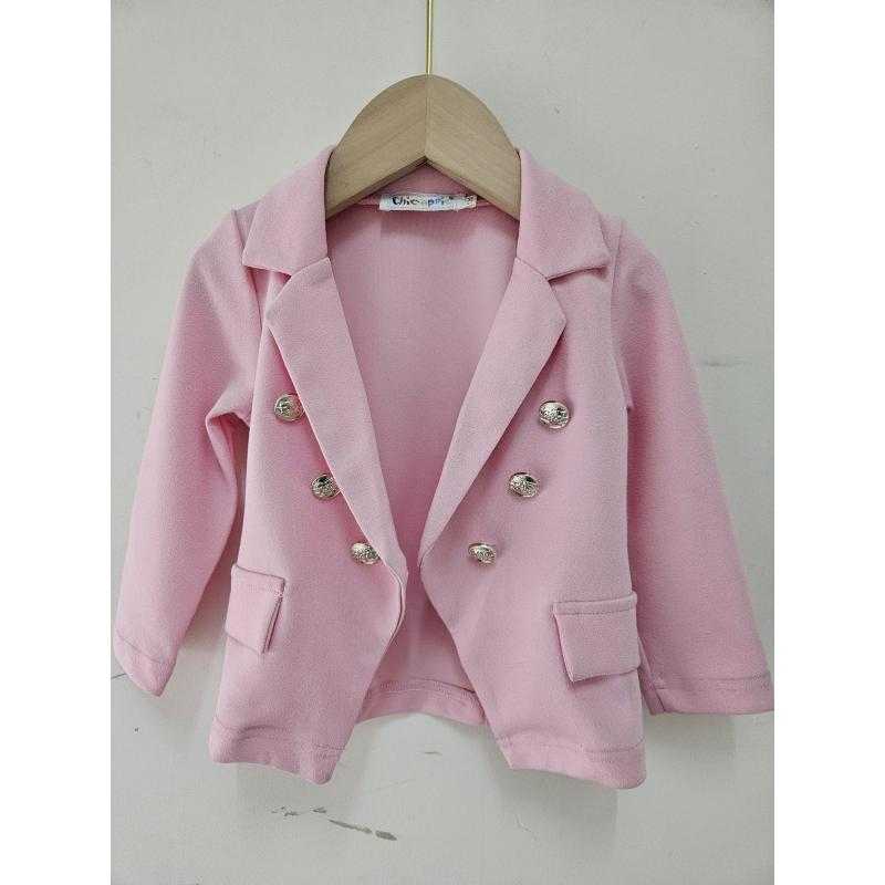 Lot de 5 – Blazer croisé à manches longues avec boutons dorés
