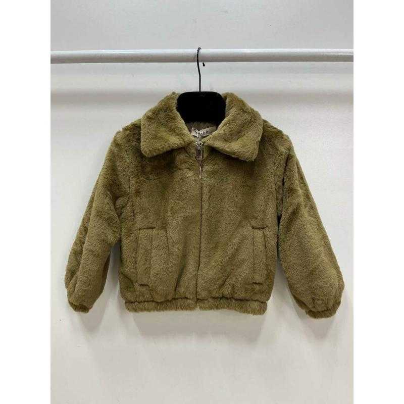 Lot de 6 – Veste zippée en fausse fourrure à col large