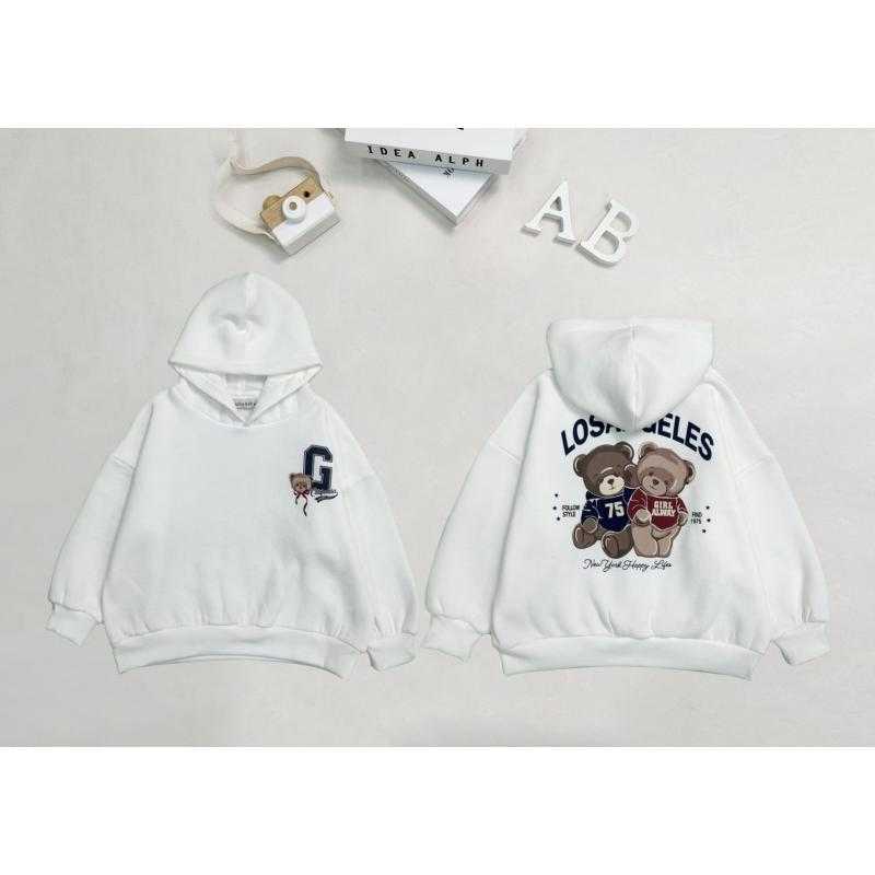 Set van 6 – Kinder hoodie met Los Angeles berenprint