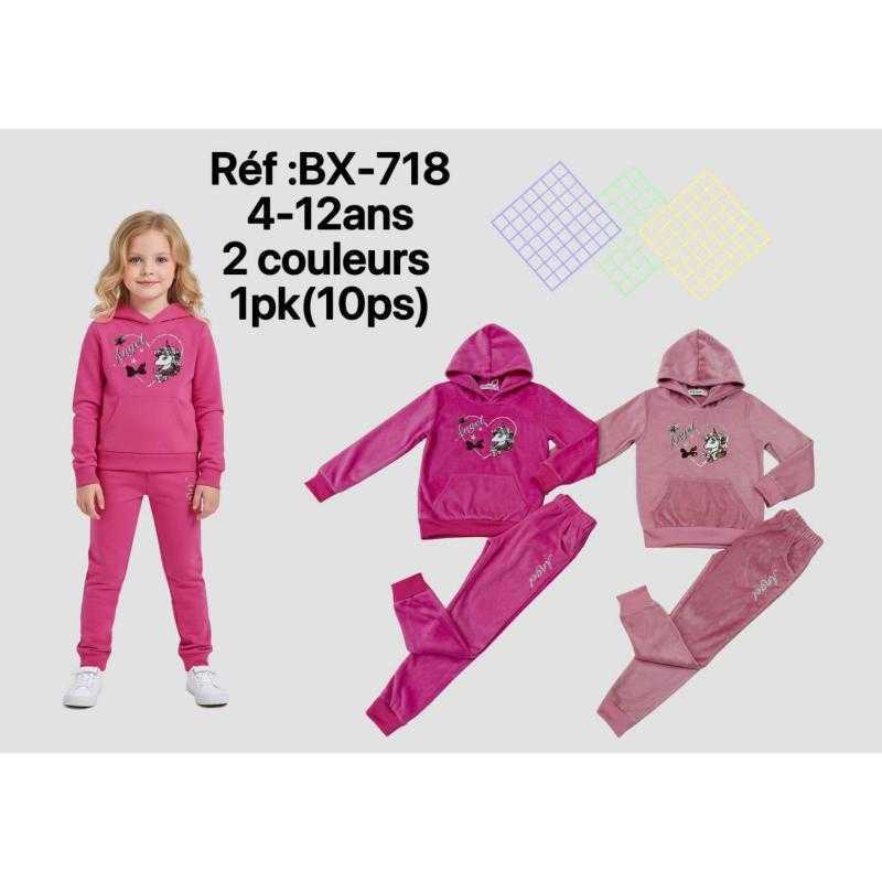 Lot de 10 – Ensemble de survêtement à capuche motif Angel