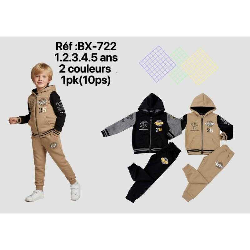 Lot de 10 – Ensemble de survêtement zippé "Chicago 25"