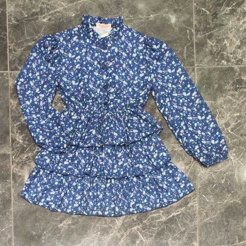 Lot de 6 – Robe à volants imprimé floral