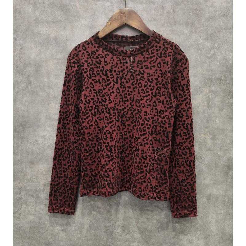 Set van 6 – Longsleeve met panterprint