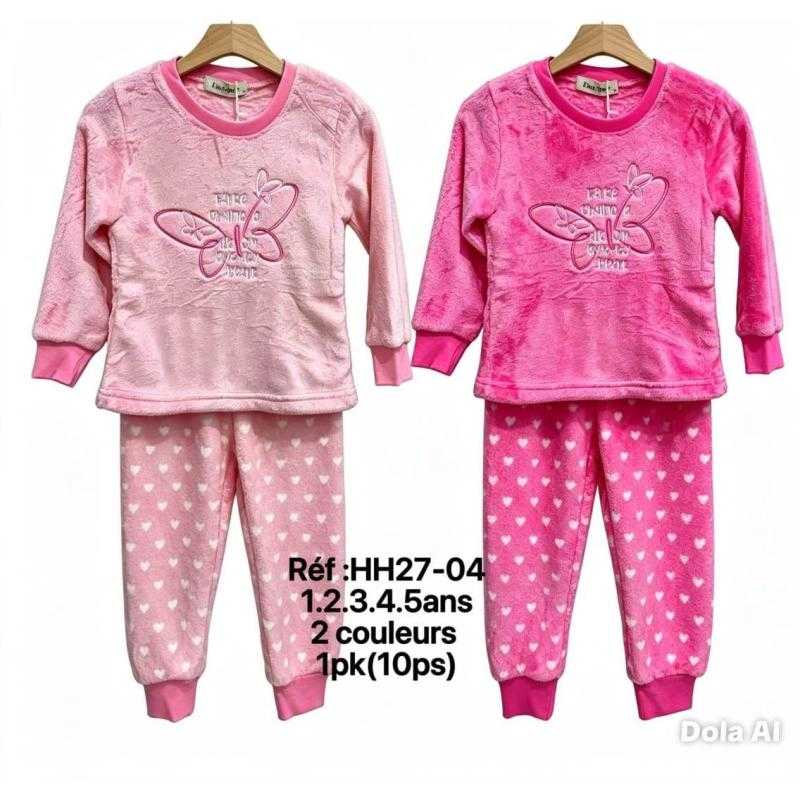 Pack of 10 – Fluffy Butterfly Fleece Pajama Set