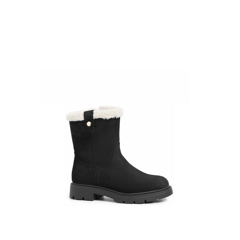 Pack of 12 – Faux Fur Lined Boots with Side Zipper (31-36)