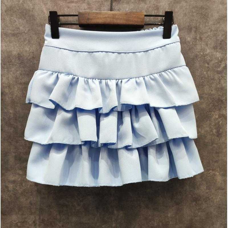 Pack of 6 – Ruffled skort and graphic printed t-shirt set