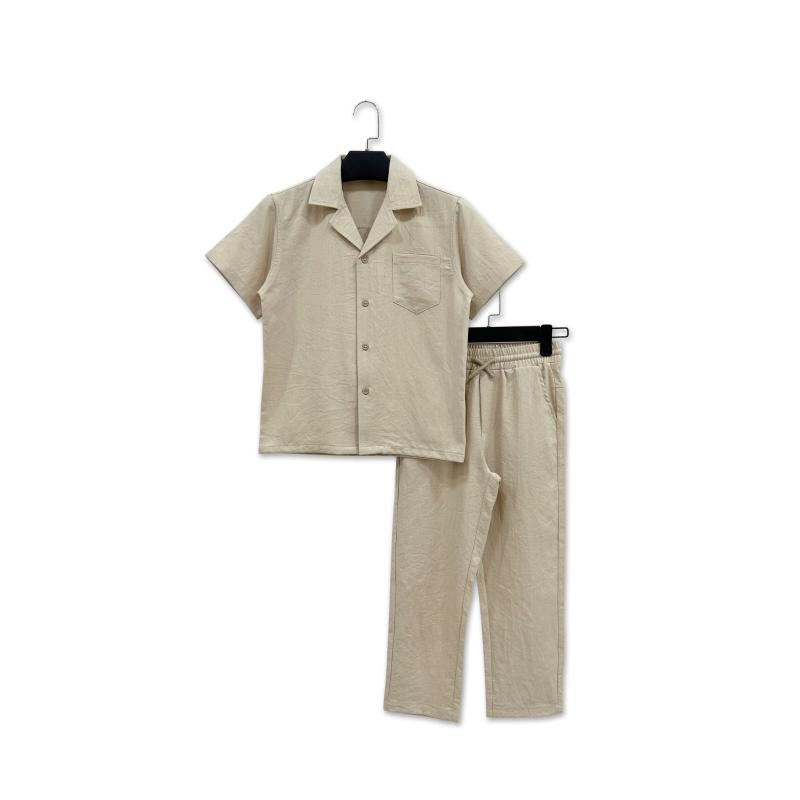 Set van 6 – Met korte mouwen overhemd en lange broek